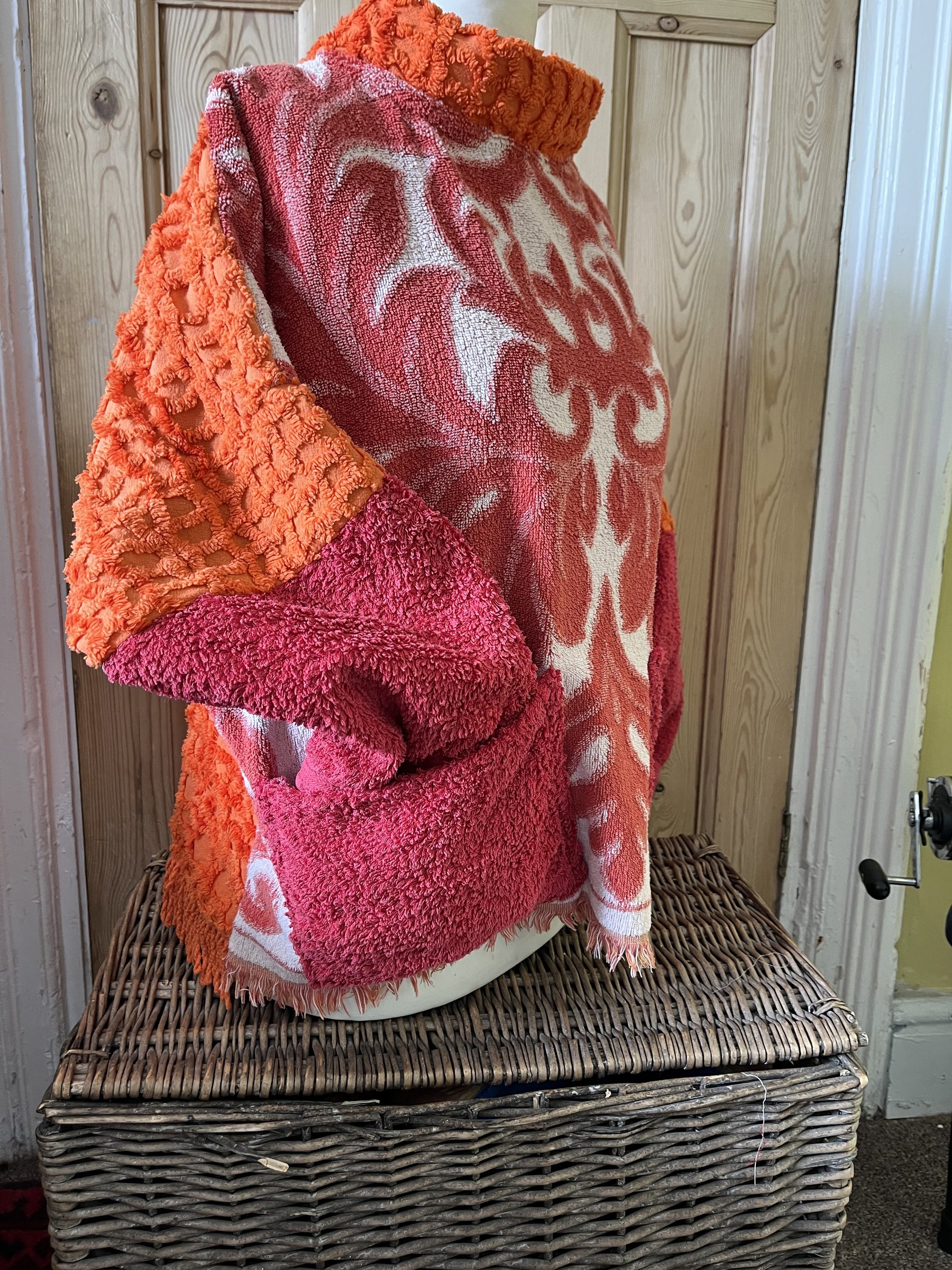 Candle wick and towelling smock